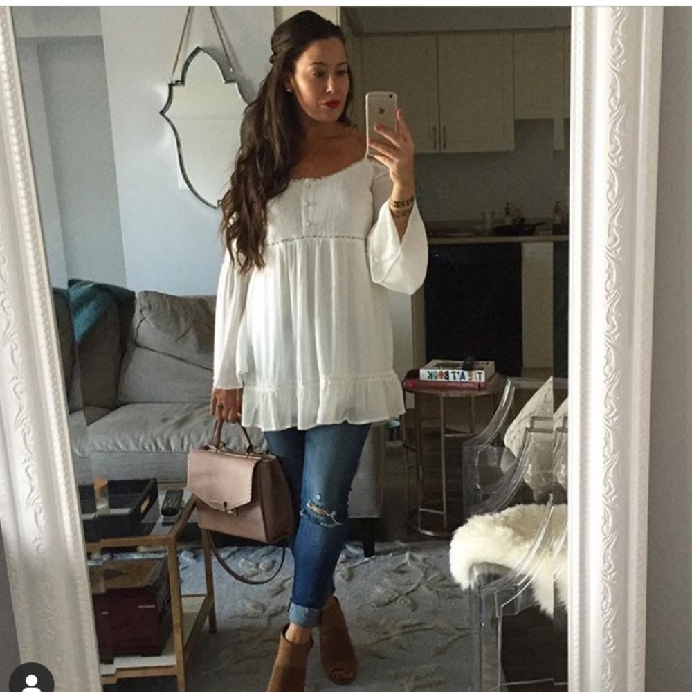 Mendocino off the shoulder boho top